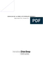 Madagascar: La Crise À Un Tournant Critique? (Rapport Afrique N°166 - 18 Novembre 2010, International Crisis Group)