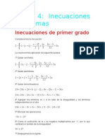 Tema 4 Inecuaciones y Sistemas