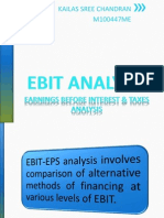 EBIT-EPS Analysis