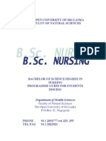 BSC Nursing Prospectus