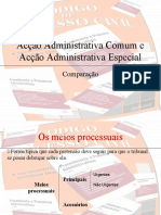 Acção Administrativa Comum e Especial