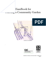 Handbook For Starting A New Community Garden - Community Action Coalition, Wisconsin