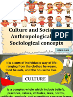 Elements, Characteristics of Culture, Society & Politics