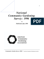 National Community Gardening Survey: 1996