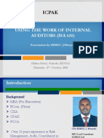 Using The Work of Internal Auditors ISA 6101