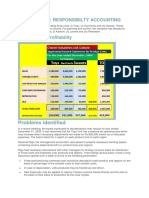 Case Study Responsibility Accounting