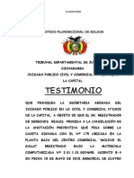 TESTIMONIO