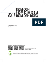 MB Manual Ga-B150m-D3h (ddr3) (GSM) e