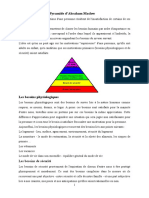 La Pyramide D'a Maslow