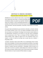 Historia de La Psicología - Ensayo: Aristóteles y El Origen Del Conocimiento