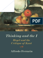 Alfredo Ferrarin - Thinking and The I - Hegel and The Critique of Kant-Northwestern University Press (2019) PDF