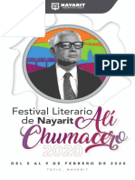 PROGRAMA - Festival Literario de Nayarit "Alí Chumacero" Febrero 2020