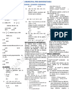 Segundo Examen de 1 y 2 Academia Preu Cachora