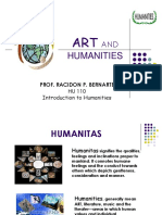 ART AND HUMANITIES 1 BCC