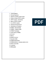 SWOT Analysis