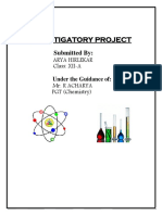 Chemistry Investigatory Project