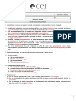 Correc3a7c3a3o Ficha de Trabalho - Evoluc3a7c3a3o Biolc3b3gica