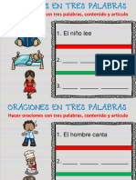 Oraciones en Tres Palabras PDF