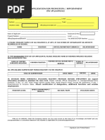 Annex A Application Form For Promotion Appointment