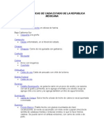 Comida Tipica de Cada Estado de La Epublica Mexicana