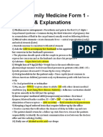 NBME Family Medicine Form 1