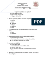 Examen Diagnostico 5° Matematica