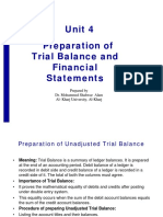 Unit 4 Preparation of Trial Balance and PDF