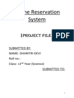 Projecton Airline Reservation System