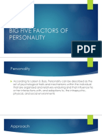 Big Five Factors of Personality