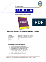 Dº Municipal - Semana 1 - Monografia - Evolucion Historica Del Derecho Municipal