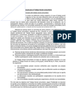 ResumenManual para El Trabajo Social Comunitario