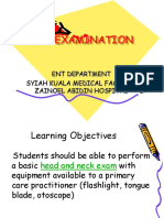 Ent Examination