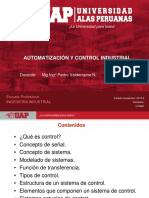 Semana 1 - Principios Básicos de La Automatización y Control