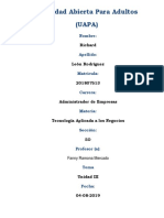 TAREA 3 de TECNOLOGIA Plicada A Los Negocios