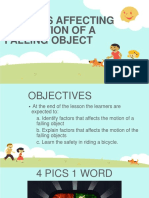 Factors Affecting The Motion of A Falling Object