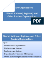 World, International, Regional, National Tourism Organization 