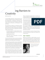 Overcoming Barriers To Creativity - The Human Element