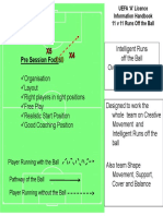 UEFA 'A' LICENCE - 11v11 - RUNS OFF THE BALL - OVERLAPPING & DIAGONAL