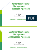 Customer Relationship Management A Databased Approach: V. Kumar Werner J. Reinartz