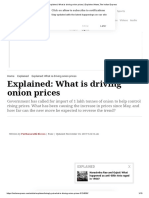 Explained - What Is Driving Onion Prices - Explained News, The Indian Express