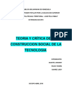 Teoria y Critica de La Construccion Social de La Tecnologia