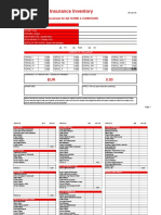 Insurance Inventory For Printing