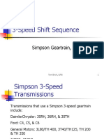 3-Speed Shift Sequence: Simpson Geartrain