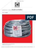 Alambre Galvanizado en Rollos