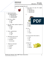 Pretest B.inggris Kelas 1