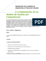 Desarrollo e Implantación de Un Modelo de Gestión Por Competencias en Recursos Humanos