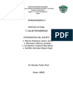 TERMODINÁMICA I Proyecto Final