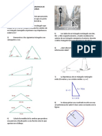 Ejercicios de Semejanza y Congruencia de Triangulos