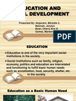 Education and Social Development