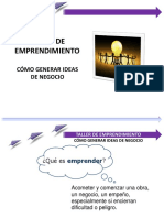 Taller de Emprendimiento Ideas de Negocio